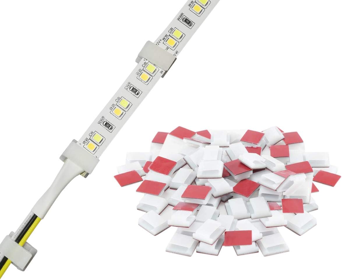 Strip Light Mounting Bracket Clips SelfAdhesive 100pcs Led Strips