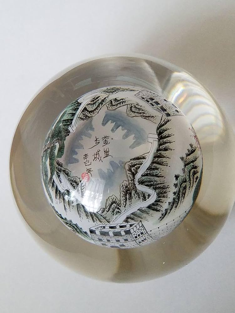 中国の美術品､装飾品､(玉) Amazon.co.jp: 中国 内画 ガラス玉 クリスタル 工芸品 : おもちゃ