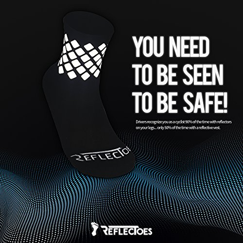 Reflective Socks - High Visibility Sports Socks Cushioned, Biomotion Safety Gear for Outdoor Athletes4