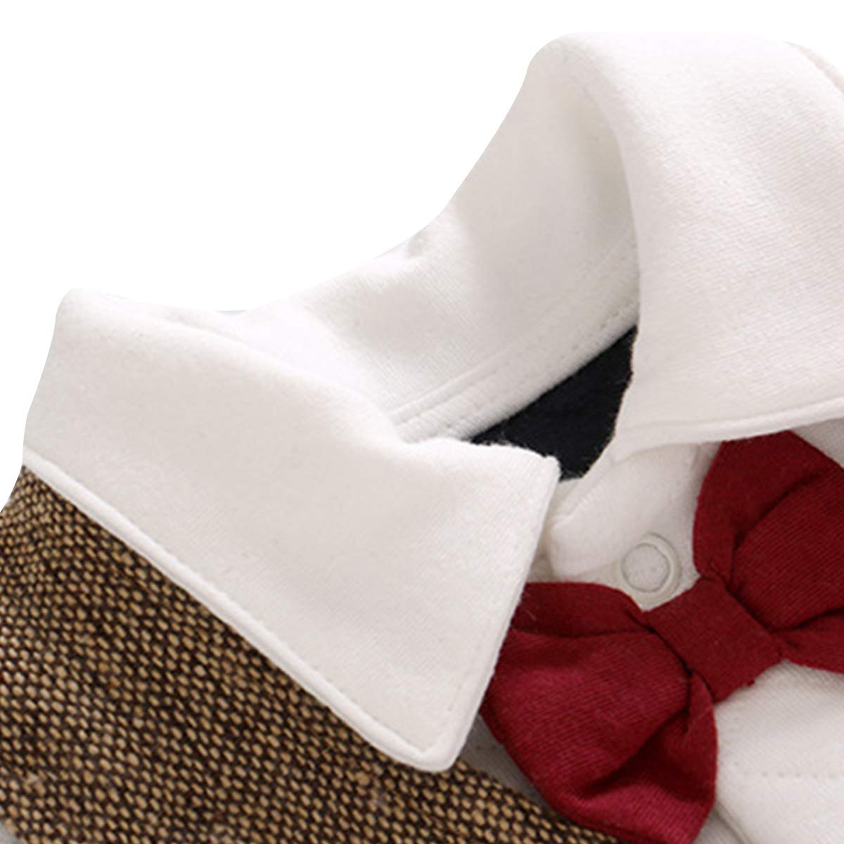 famuka Bebé Niños Traje de Esmoquin Monos Boda Bautismo Festival Ropa para bebés Ropa de una Pieza