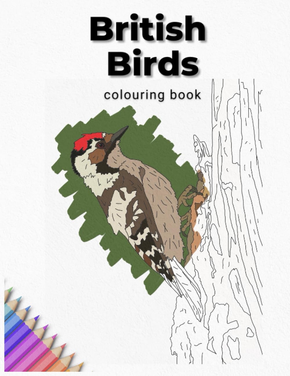 A Colouring Book of British Birds: A Premium Adult Colouring Book