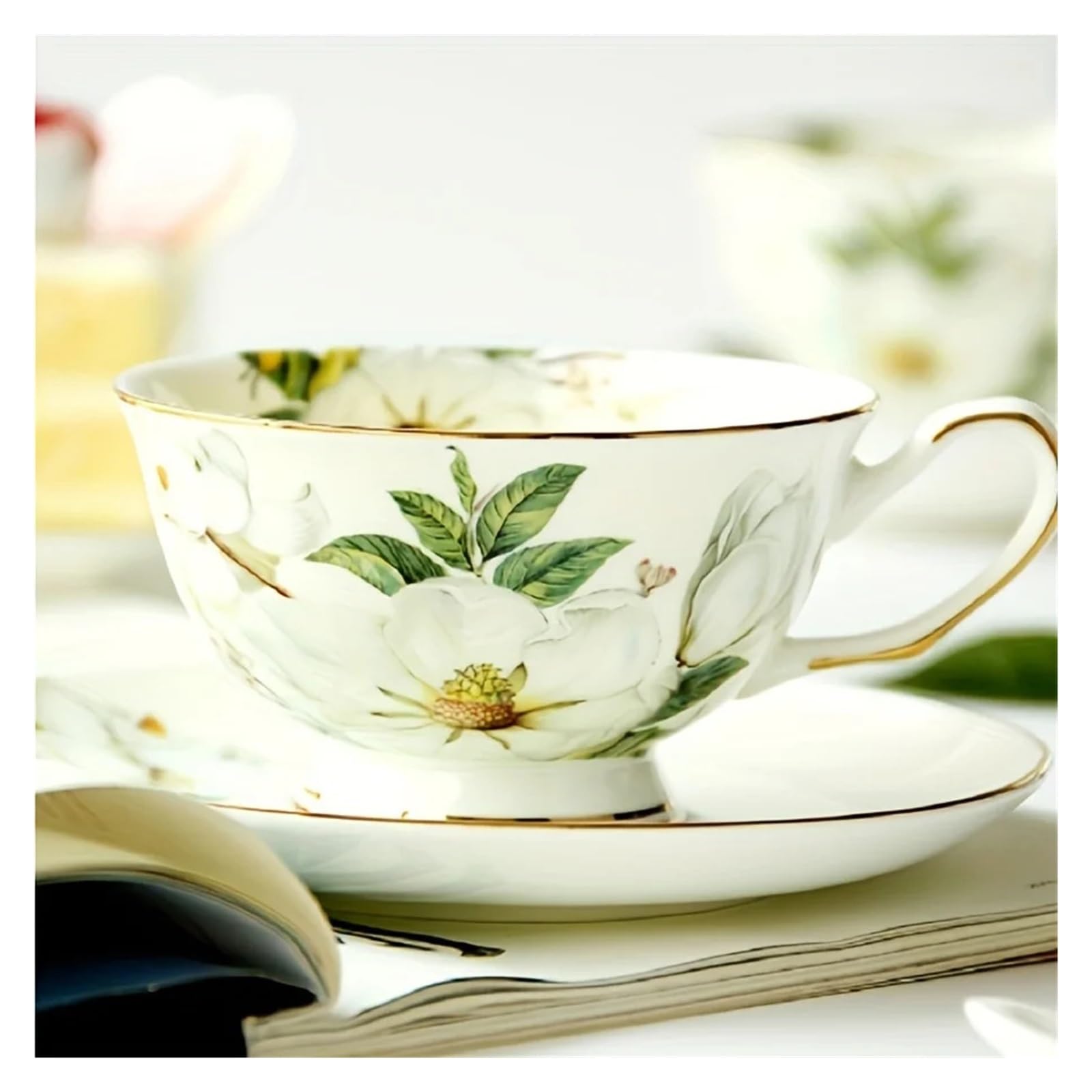 Tazas Y Jarras De Café Taza De Café Con Estampado De Flores Para Té Cacao Y Leche
