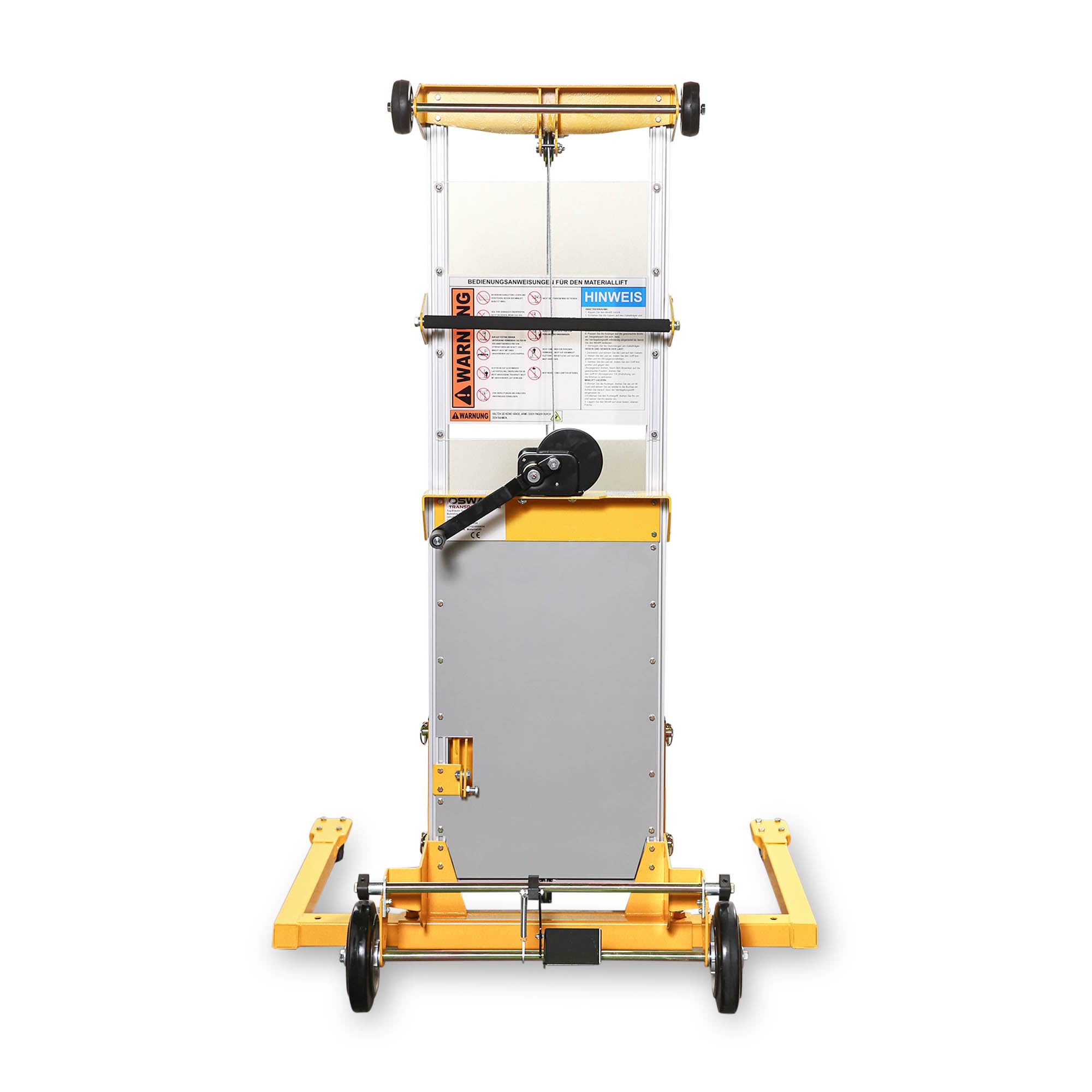 Materiallift AML181A verstellbare Ausleger - 181 kg Tragkraft - 2.500 mm Hubhöhe - Handstapler