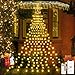 Produktbild Christbaumbeleuchtung Innen mit Sterne, 400 Led Weihnachtsbeleuchtung Außen Lichterkette Weihnachtsbaum Innen Weihnachtsbaumbeleuchtung Aussen Deko Garten, Party, Hochzeit, 3.9*9 Girlanden, 8 Modi