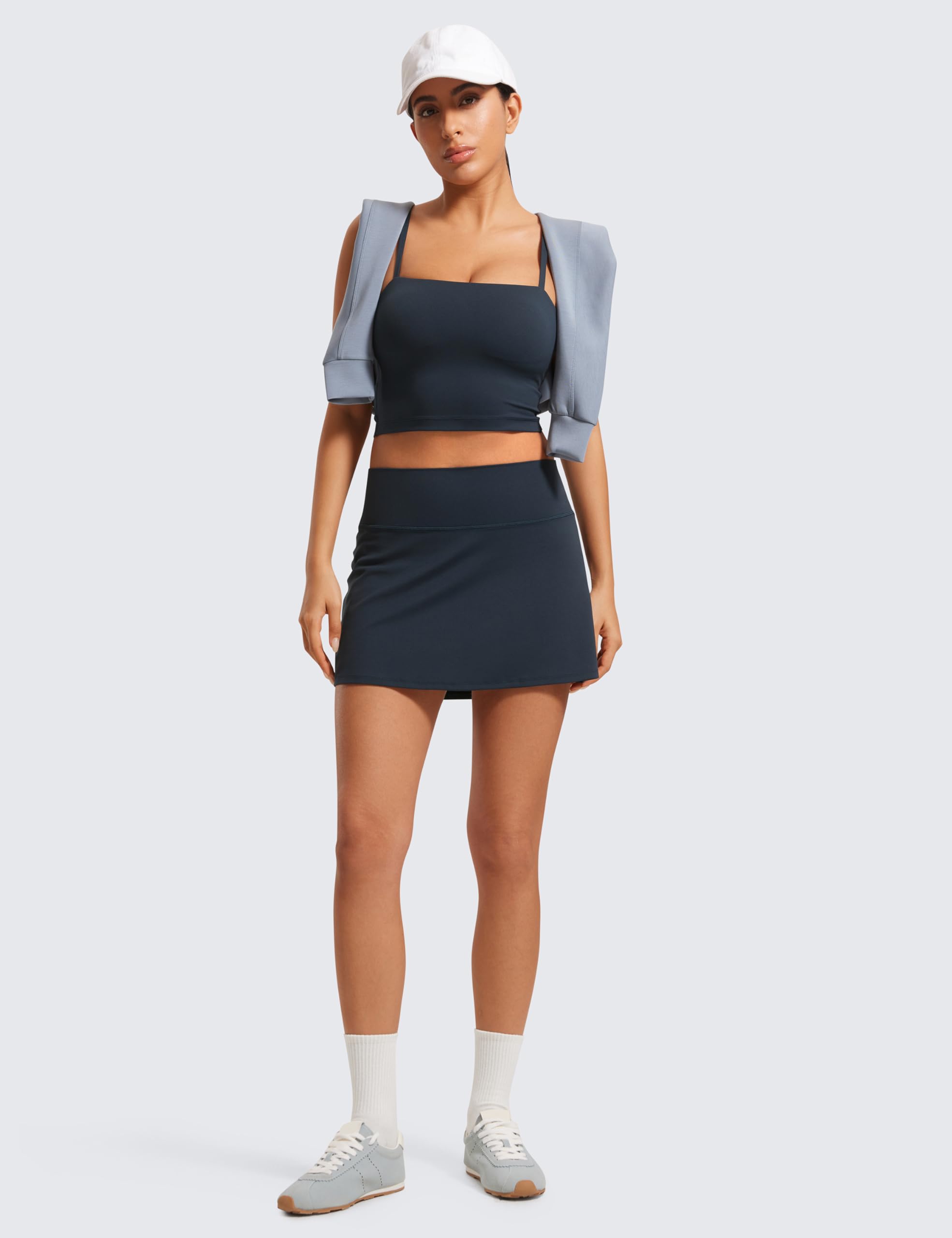 CRZ YOGA Butterluxe Falda de Tenis y Golf Femenina en Forma de a con Bolsillo