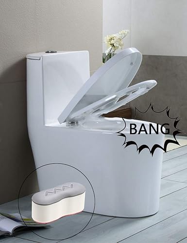 Miniatura 7 de Parachoques de bidé, 4 almohadillas para aumentar la altura, kit universal de parachoques de asiento con adhesivo fuerte, parachoques de repuesto