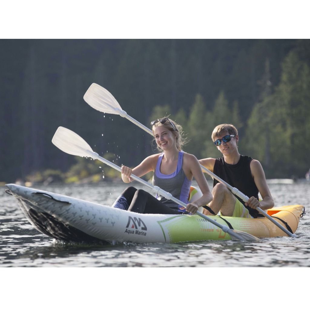 Aqua Marina Kayak Inflable 2 Personas Bote Kayac Hinchable Deporte Agua Remo