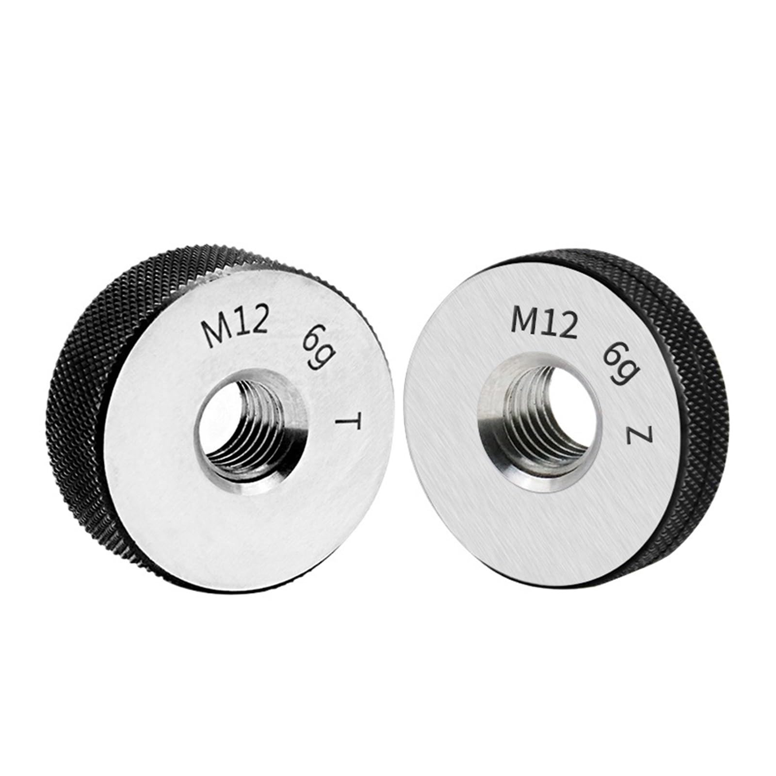 1 Juego (1 * Pasa + 1 * NO Pasa) Calibre de Rosca de Dientes Finos métricos de 6 g, Herramienta de medición de precisión for Mano Derecha(M20-6g T Z,X 1.5)