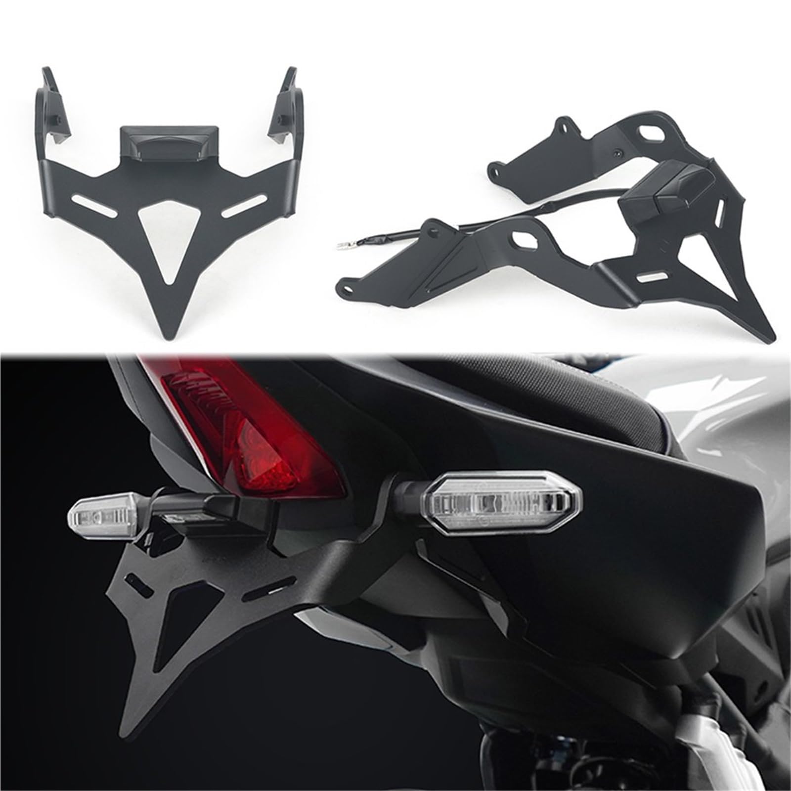 Portatarga Posteriore Per Moto, Supporto Per Codone Corto, Staffa Per Con Luce LED Per CB650 R CB650R 2024 2025