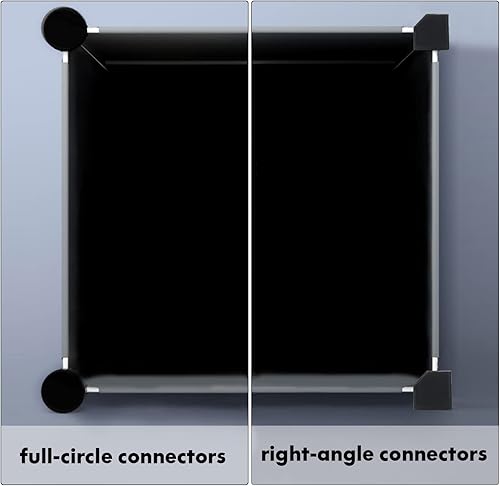 Miniatura 7 de Sewroro 30 unidades de cubos de alambre de plástico Conectores Organizador de armario para organizador modular Armario Gabinete Almacenamiento