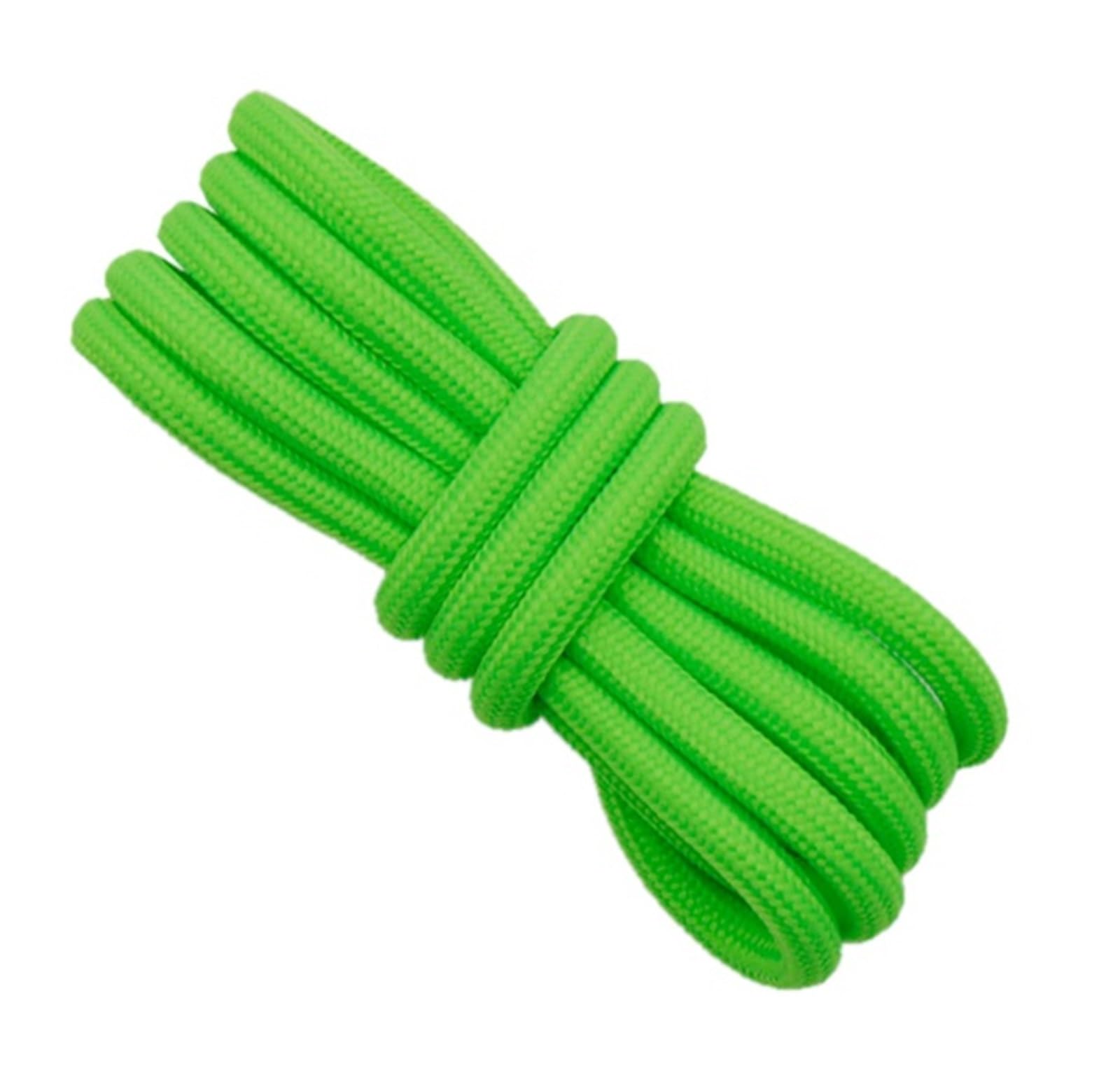 GPDNBIEU Shoelaces, Round Polyester Shoelaces Green Shoe Laces Extra Women Men Sneaker Shoestring(2743 Fluo Green,160cm)