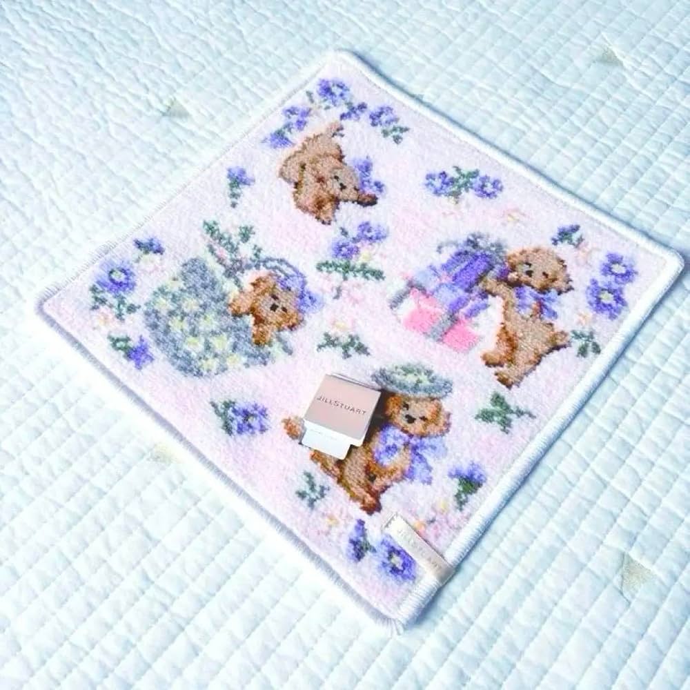 人気完売❗ジルスチュアート❤シェニール織り タオルハンカチセット❤トイプードル Amazon｜ジルスチュアート トイプードル タオルハンカチ ピンク