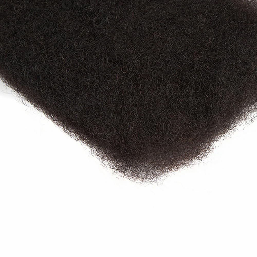 QUEEN VIRGIN REMY Afro Kinky a Bulk Capelli Umani per Estensioni Dreadlock Riparazione Ciocca 40,6 cm Colore Nero Naturale, Twist Trecce Afro Kinky Capelli Umani per Locs 1 Pacco 50 Grammi