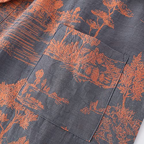 Japanese Style Pajamas Gauze Cotton Japanese Kimono Suit4