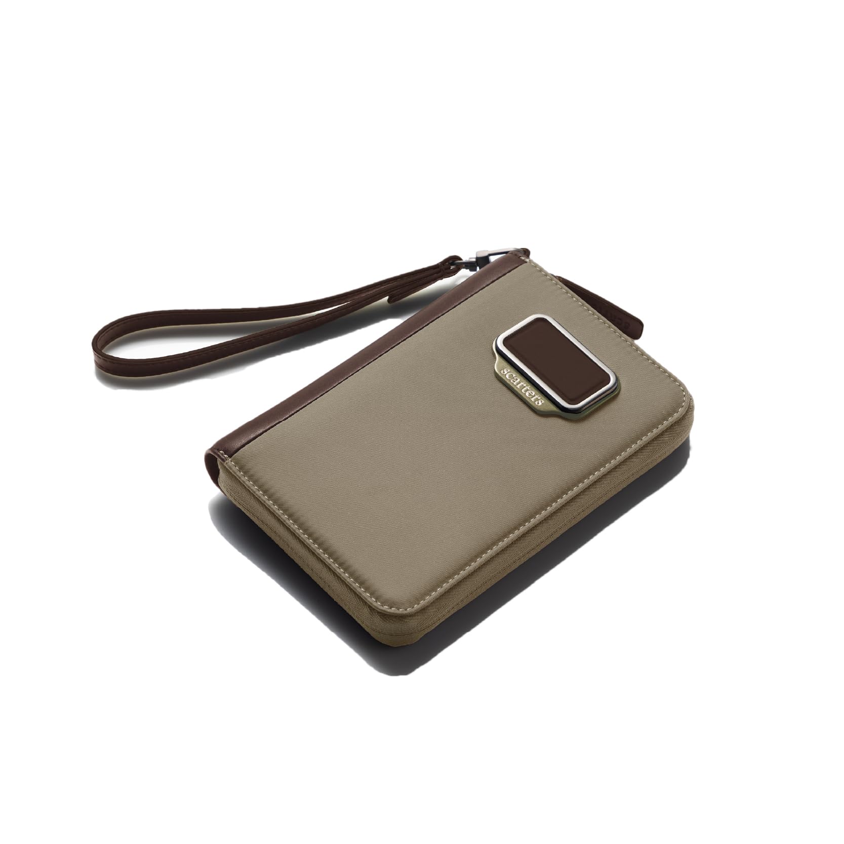 Onboard Passport Zip Wallet | RFID Blocking | Premium Fabric & Vegan Leather | for Travel, Airport & Daily Use-image-29