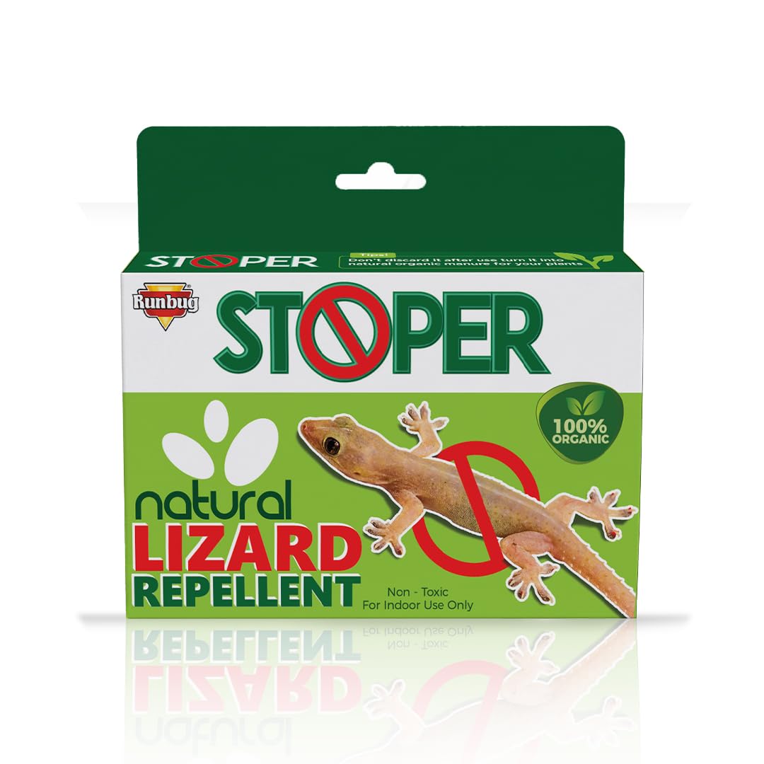 Runbug Herbal Lizard Repellent | Indoor Use | Kids and Pets Safe | Bio-Degradable | 100% Organic (Box-4) (Cinnamon)