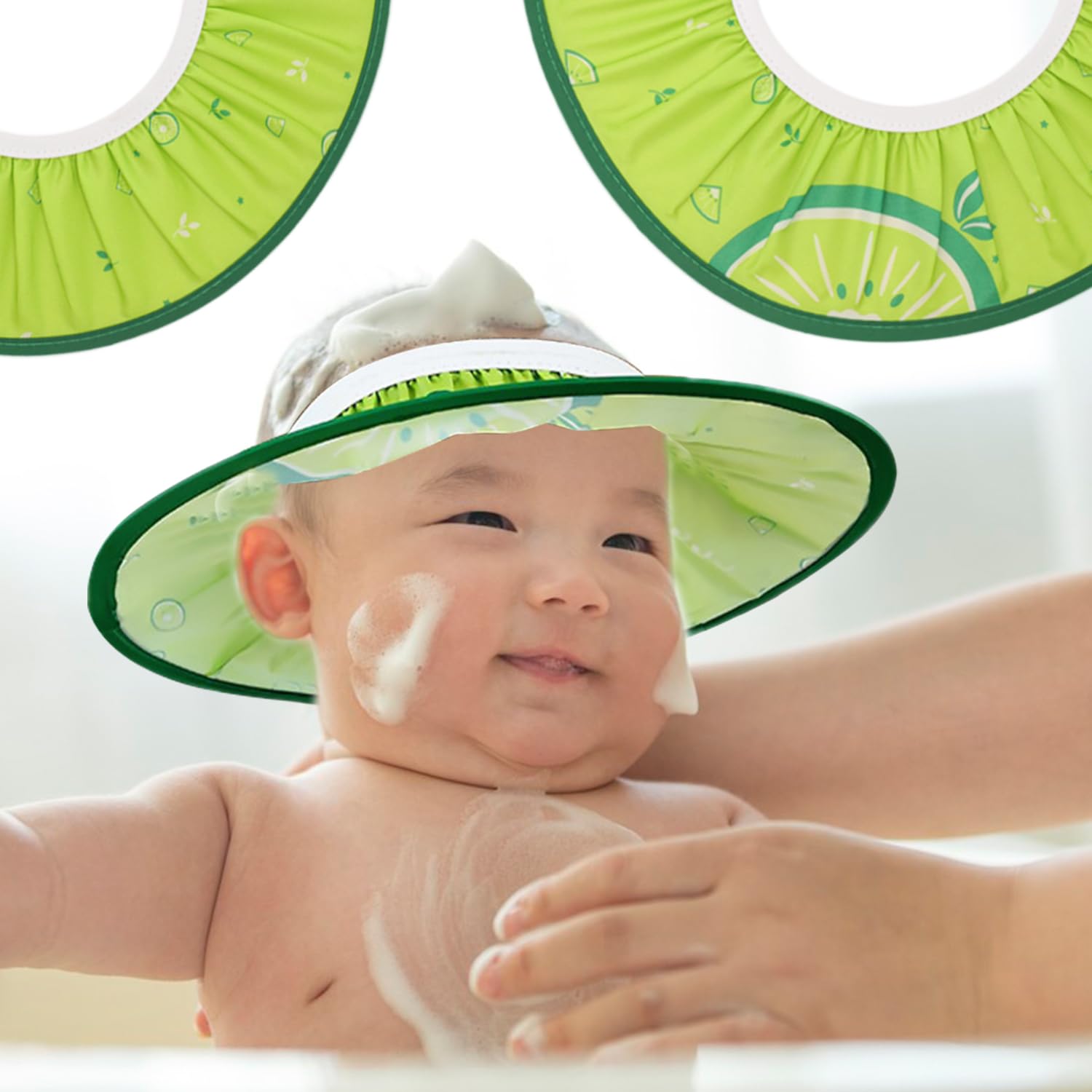 BORFUE Shampoo Shield Baby Shower Cap Children Shampoo Cap Visor Hat Bath Head Shield for Eyes and Ears Protection - Image 3