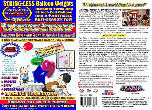 No Strings Attached Exclusive Zero-Gravity Height Control Weights for Two 17-20 inch Flying Floating Hovering String-less Pet Balloon Anti-Gravity Toys that Levitate in MID-AIR