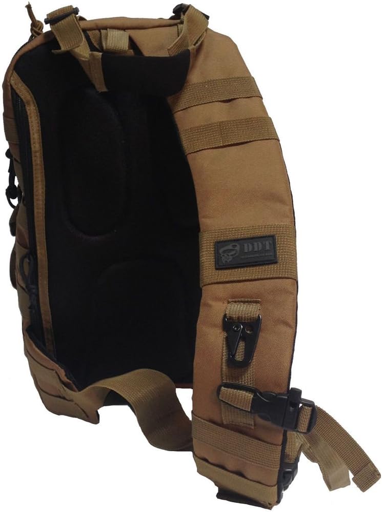 DDT Inc Tactical Outdoor Hunting Sling Bag Tan