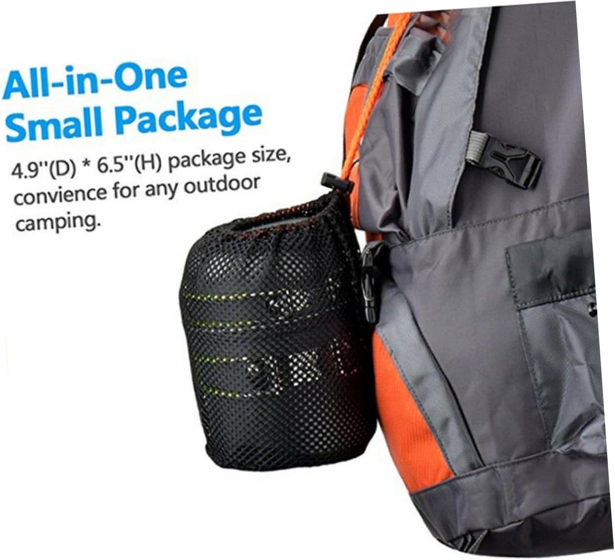 Mikikit 1 Set Portable Cookware Set Nonstick Camp Outdoor Non-stick Pan Portable Teapot Cooking Pot Wooden