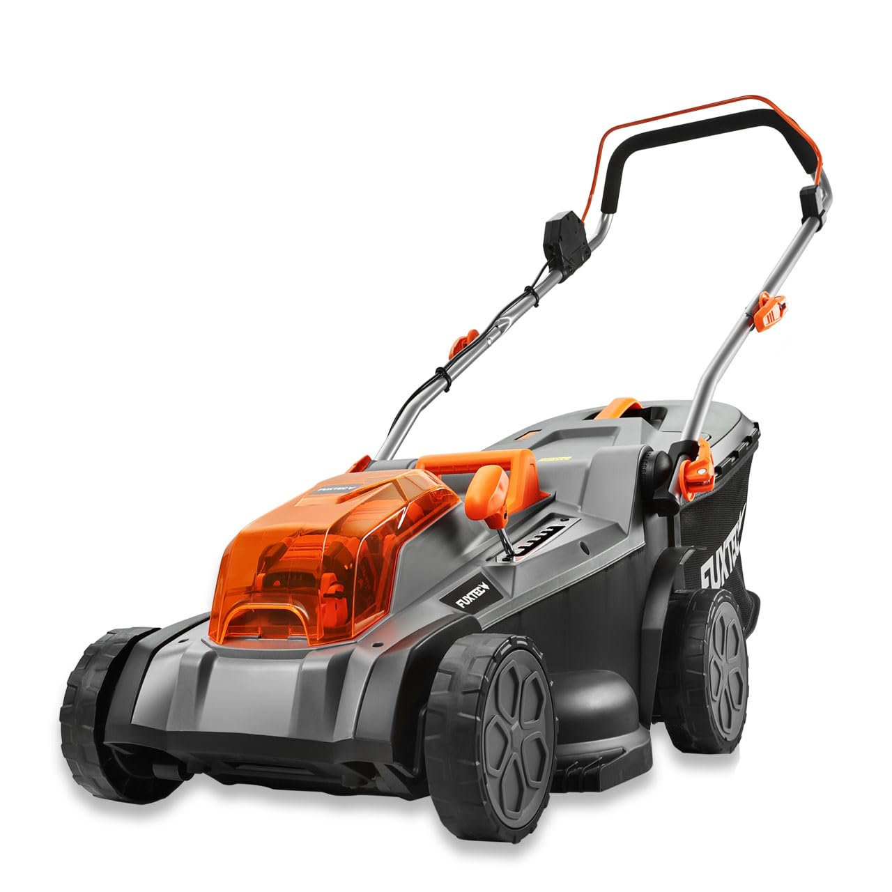 FUXTEC Tondeuse à Gazon sans Fil 40V (2x20V) E2RM43 Set Batteries et Chargeur - Largeur De Coupe 43cm, 40L