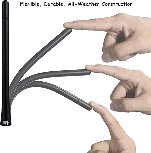 Miniatura 7 de ONE250 Antena de goma flexible de 7 pulgadas para Honda - CR-V (2001-2016), Element (2003-2022), Fit (2001-2022), Jazz (2001-2021), Insight