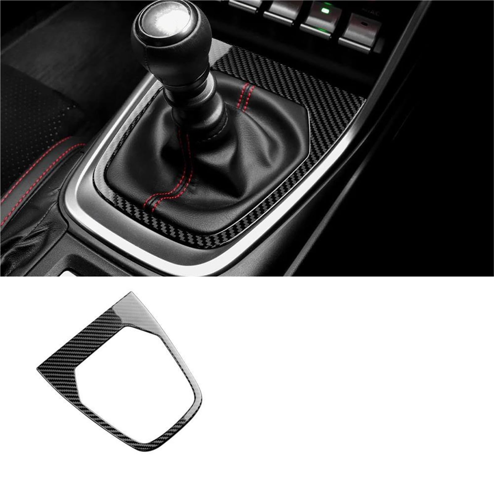 Car Gear Panel Cover Sticker Interior Trim LHD RHD Accessories for Toyota GR86 2021-2024 Truck(Black)