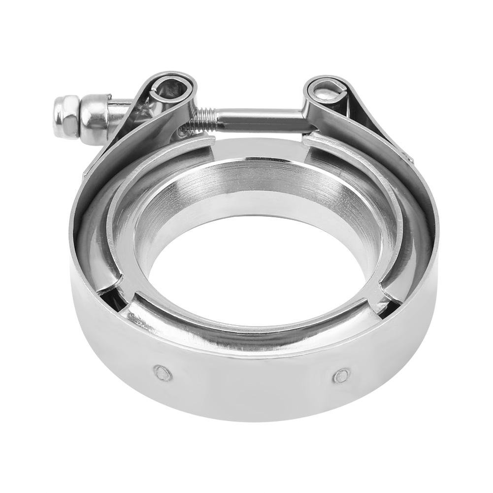 DEWIN Kit de Bride de Serrage à V-Clamp, Bride d'Echappement en Acier Inoxydable de 2,0 Pouces pour Tuyaux de Descente D'échappement Turbo