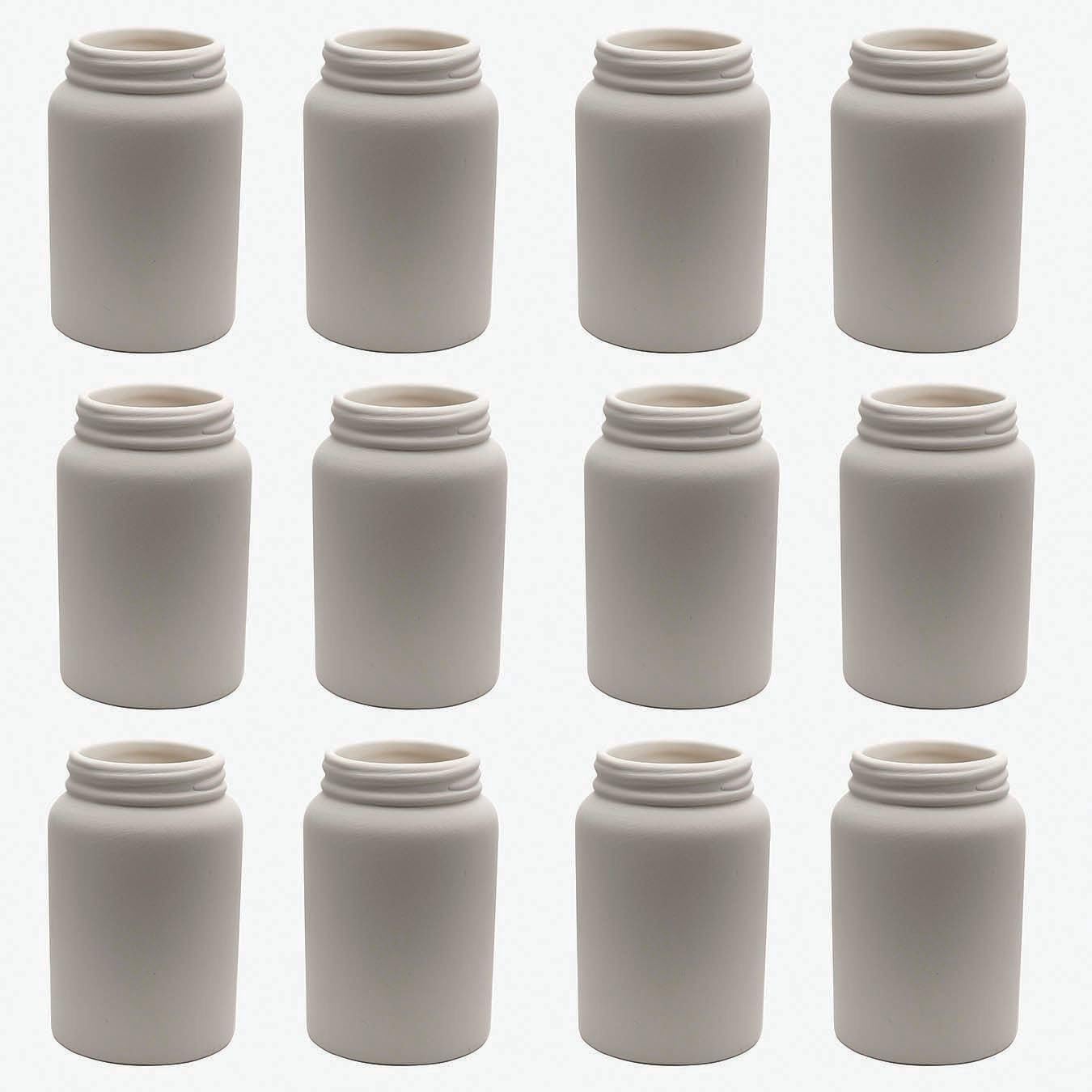 Color-Me™ Ceramic Bisque Mason Jar (Pack of 12)