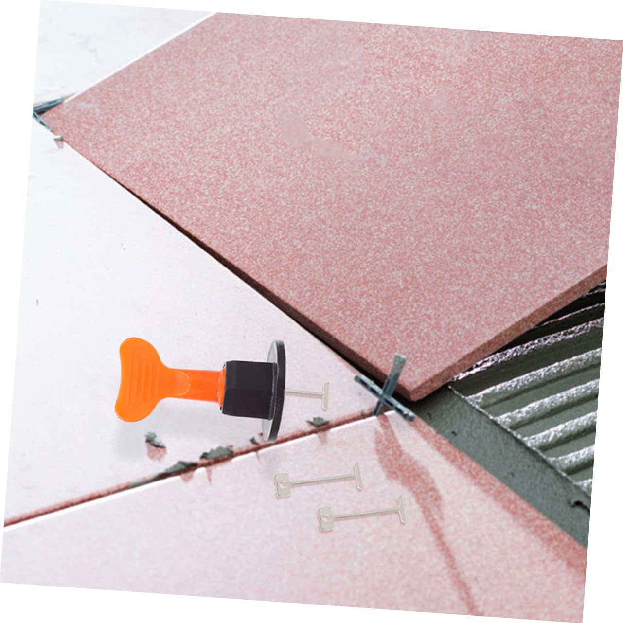 Angoily Lot De 5 Entretoises De Nivellement Pour Carrelage Carrelage Mural En Céramique Acier Installation Facile Système Despacement Réutilisable 200 Pièces X 5