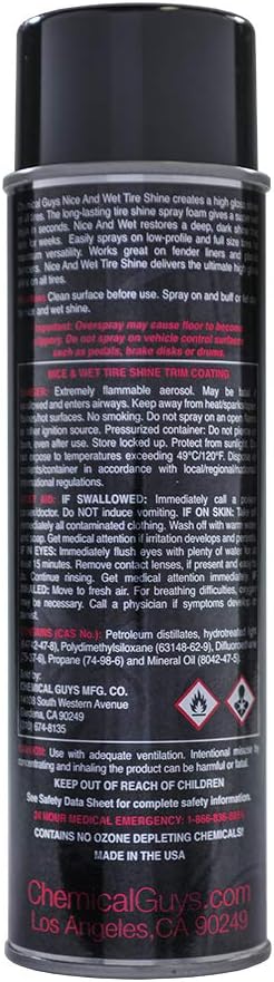 Chemical Guys TVDSPRAY100 Factory Finish Trim Coating and Protectant (Works on Trim, Tires, and Rubber) Safe for Cars, Trucks, Motorcycles, RVs & More 12 fl oz