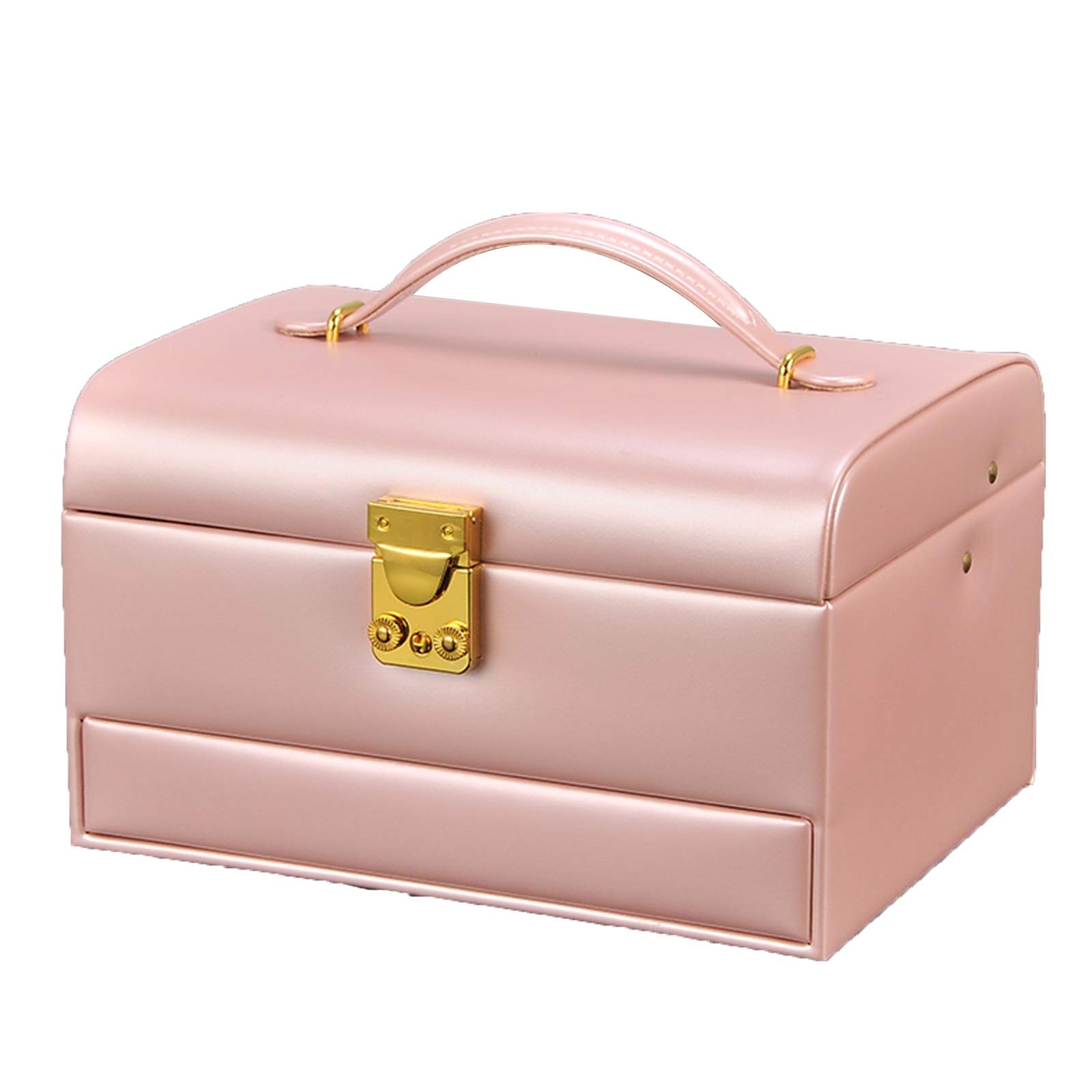 Watch Accessories Watch Holder Case, PU Inner Cotton Multi-Layer Storage with Lock Semi-Automatic Linkage Simple and Stylish High Capacity 10 Colors Shandongmt