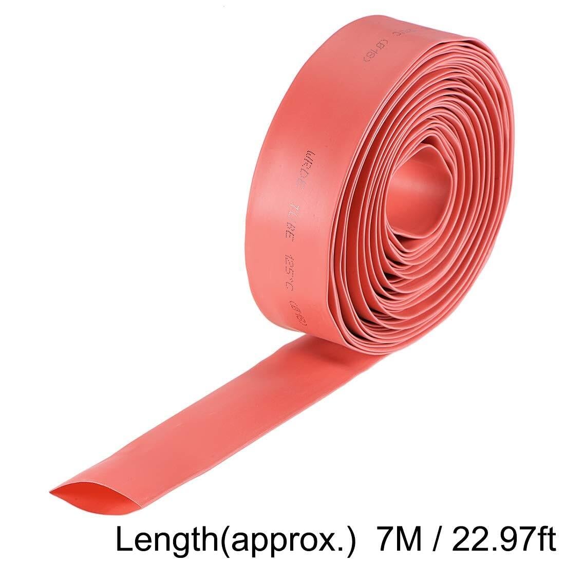 Guaina termorestringente, 8mm di diametro rapporto di restringimento 2:1, 7m manicotto per cavi per protezione dei fili - Nero(Red,18mm)