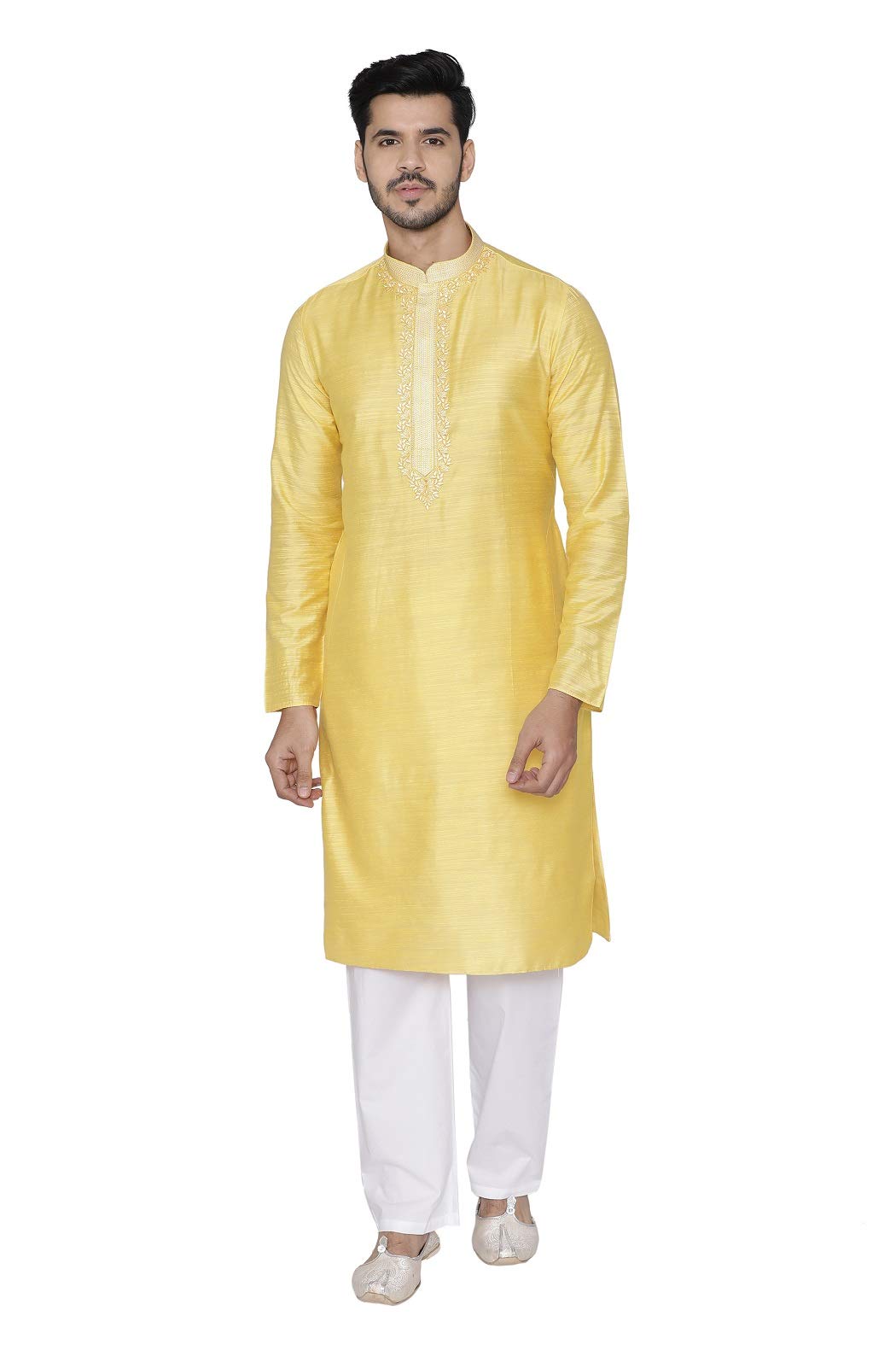 Self Design Kurta and Churidar Set for Men-image-48