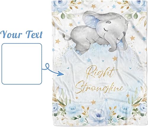 Miniatura 9 de Manta de bebé personalizada para niños, manta de bebé personalizada con nombre, franela suave con respaldo de puntos de doble capa, manta de