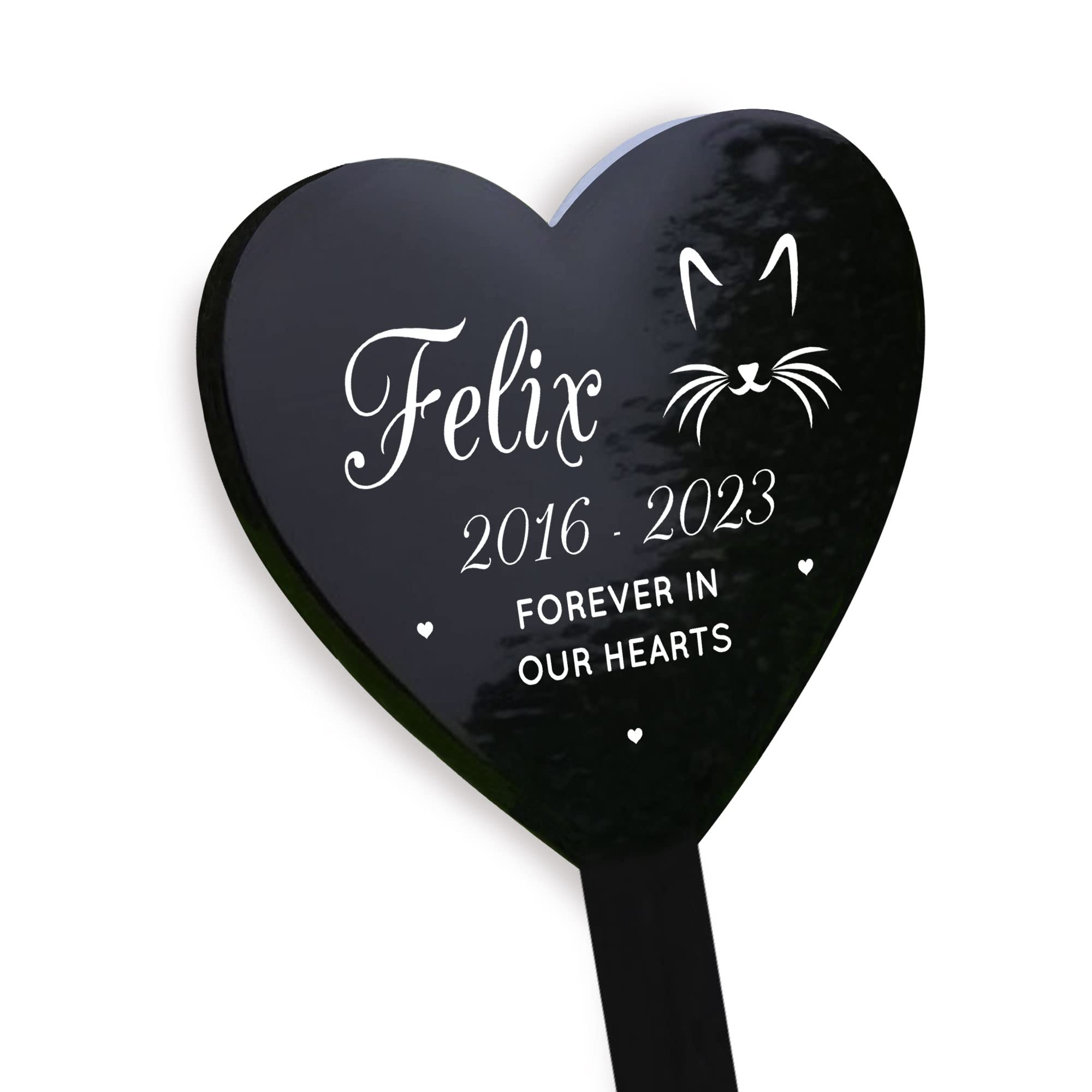 RED OCEAN Cat Memorial Plaque For Grave Garden Personalised Pet Memorials Cat Grave Marker Memorial Sign Cat Gifts Pet Gifts