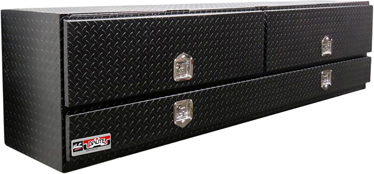 Westin 80-TB400-96D-BT Brute High Capacity Stake Bed Contractor Tool Box Topsider with Doors 96x20x24 in.