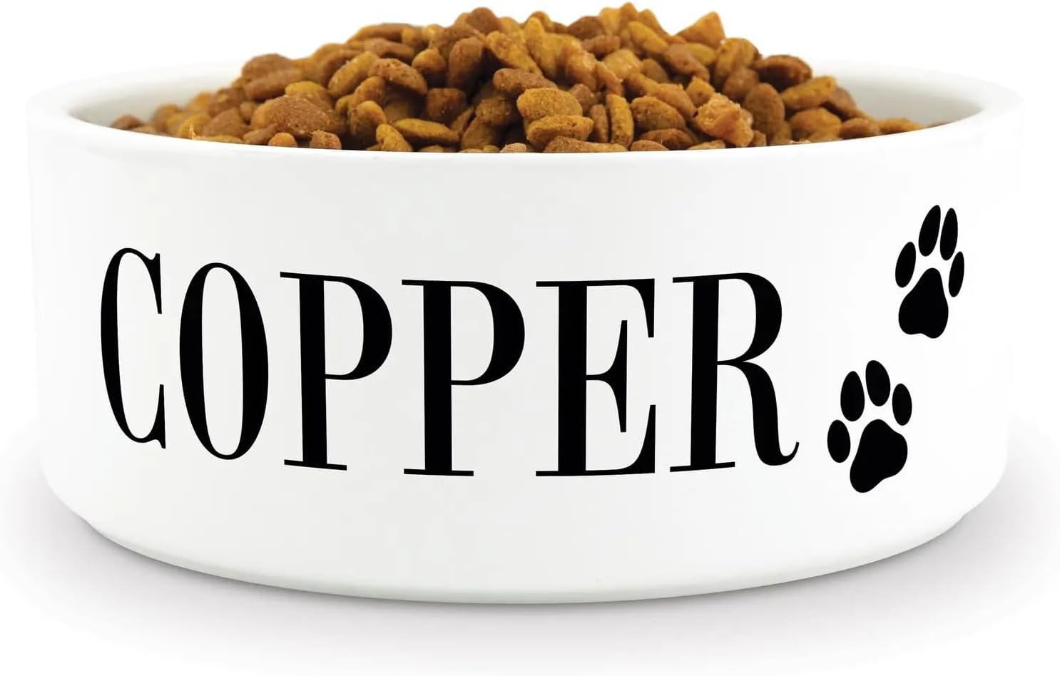 GUANKE Personalized Ceramic Pet Bowls, Custom Small Medium Large Dog Food Dishes, Puppy Cat Rabbit Water Bowl, Custom Name, S/M/L Size for All Pets