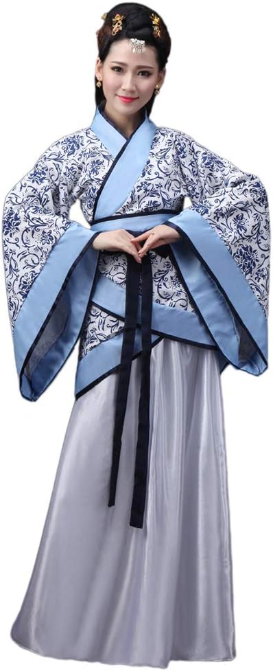 Xinvivion Chinese Hanfu - Ancient Traditional Tang Suit Fairy Skirt Costume Stage Performance Dress for Women