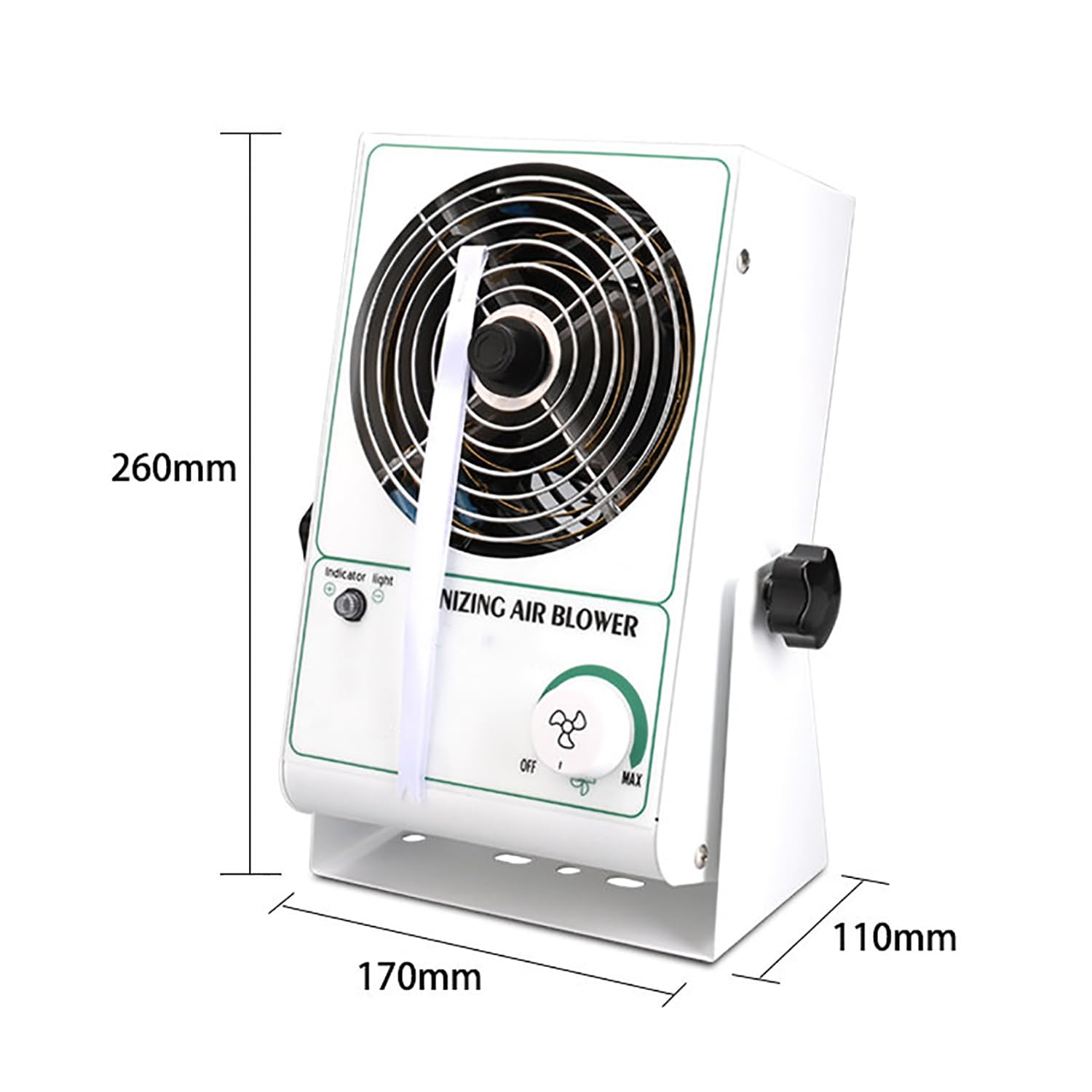 Soplador Ionizador Antiestático, Ventilador Eliminador De Electricidad Estática Industrial De Sobremesa, Con Salida Giratoria Y Protección Contra Fugas, Para La Eliminación De Polvo En Los Sectores