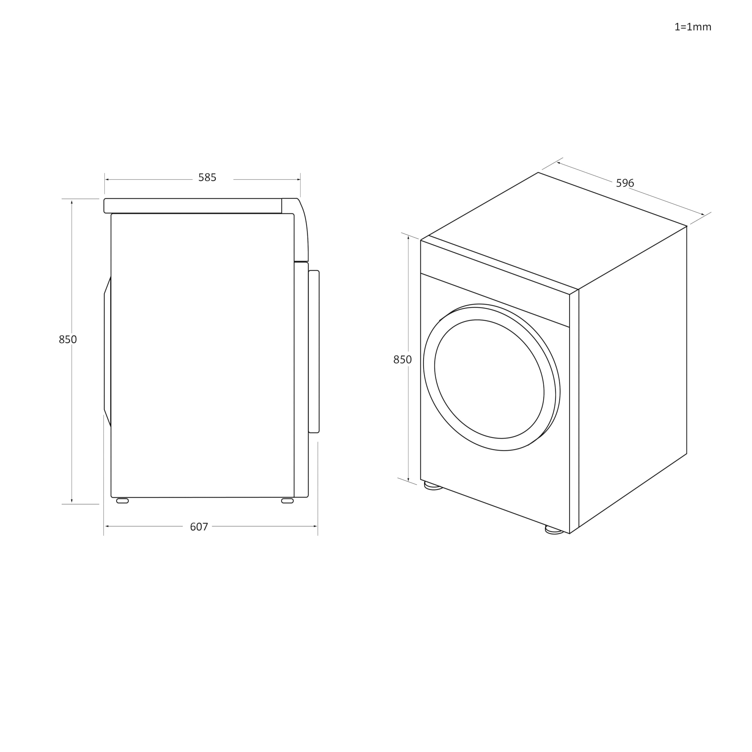 CANDY Smart Pro CSOE H10A2DE-47 Sèche-linge Pompe à Chaleur 10 kg Connecté Wi-Fi 66 dB