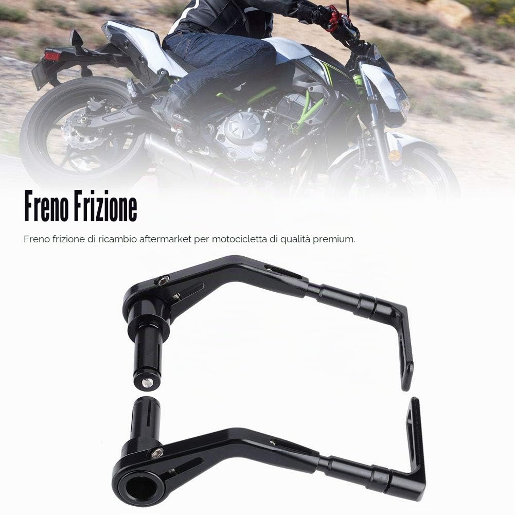 EBTOOLS Protezioni per leva moto – Universale Fit per manubrio da 22 mm – Alluminio, Nero con Rosso – 1 Coppia (sinistra e destra) – Protezione moderna per accessori moto