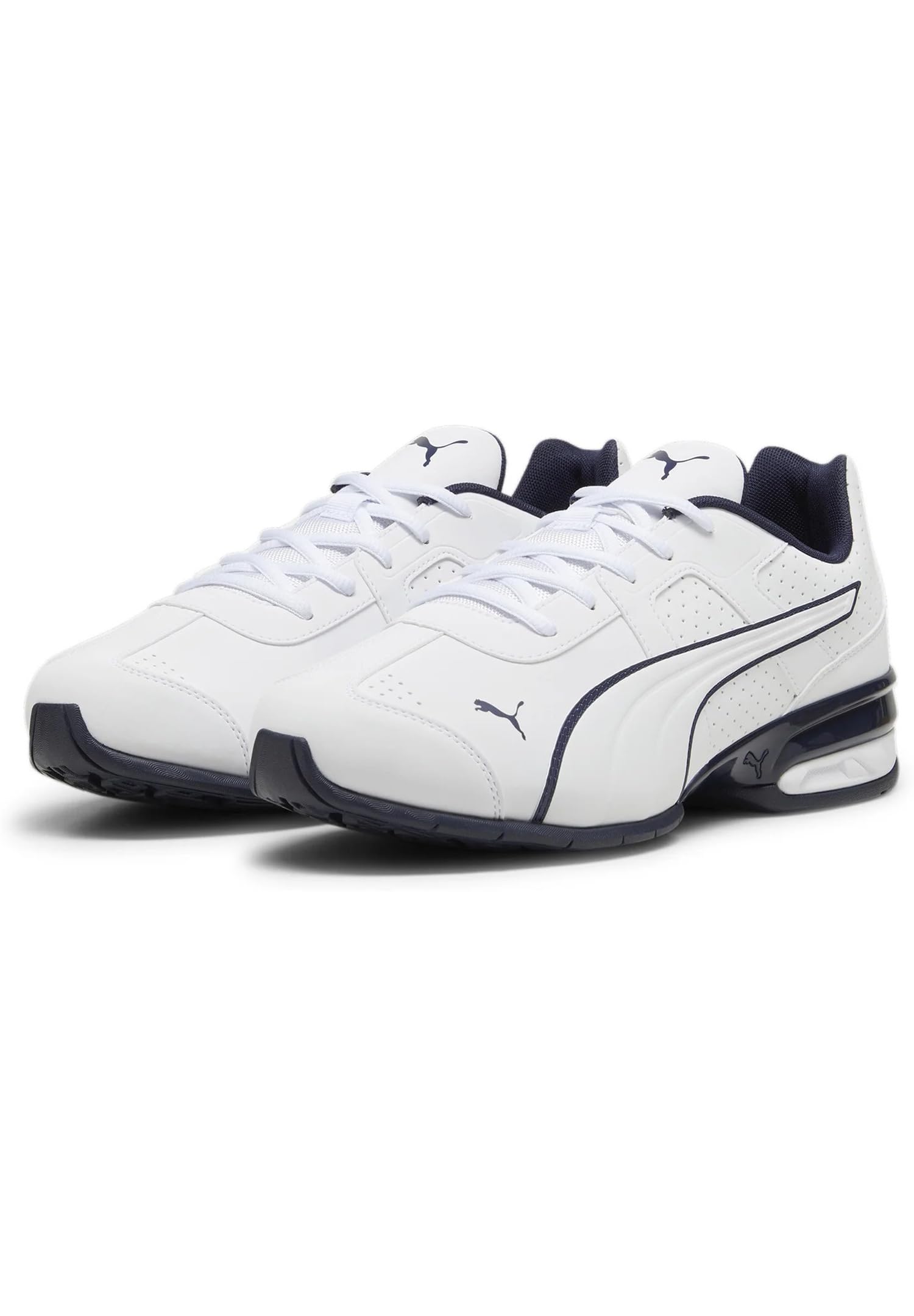 PUMA Tazon 7 EVO, Road Running Shoe Unisex Adulto, White Navy, 43 EU