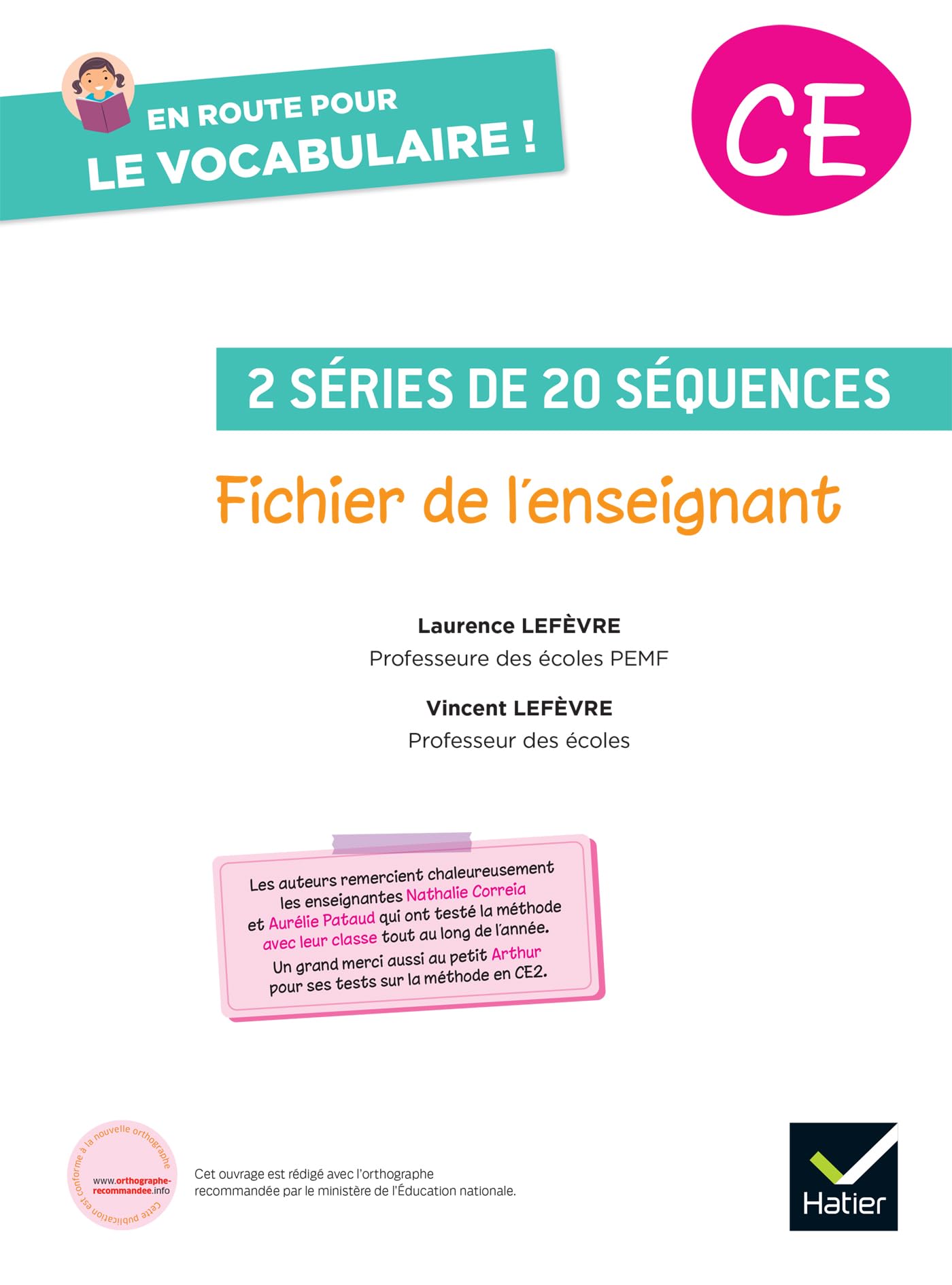 En route pour le vocabulaire ! CE - Ed. 2025 - Fichier de l'enseignant