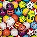 50 Mini Stress Balls for Kids and Adults - Bulk 2 Inch Assorted Soft Stress Relief Balls, Sensory Fidget Toys, Party Favors, Birthday Gifts, Goodie Bags and Stocking Stuffers for Kids