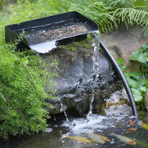 POPOSOAP 8-Inch Stainless Pond Waterfall Spillway Kit