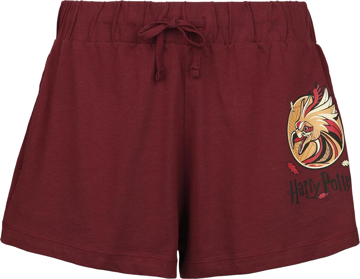 Harry Potter L'Ordre du Phénix Femme Pyjama Lie-de-vin 100% Coton Confortable