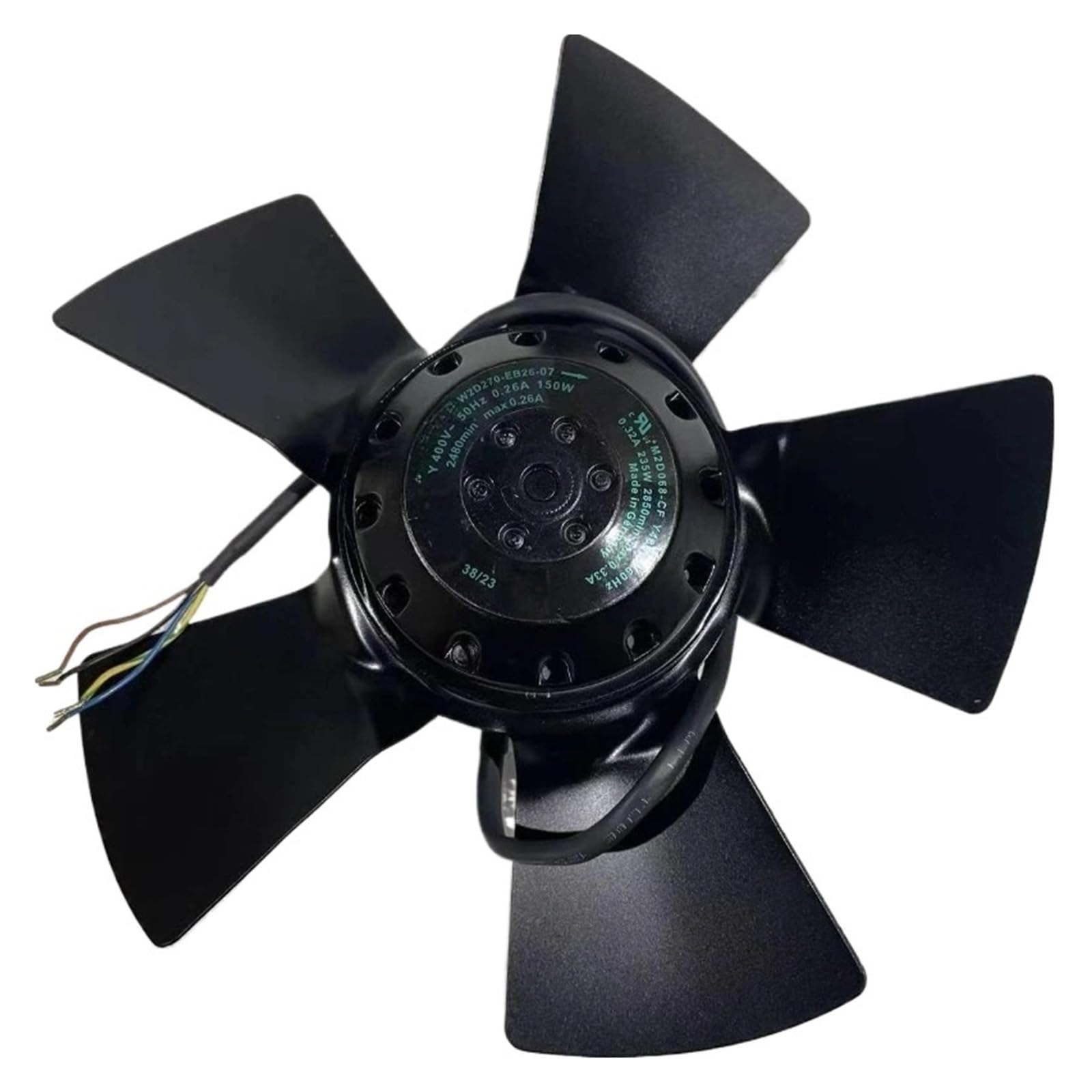 LZIKKGKI W2D270-EB26-07 400V 150W Fan Without/With outer cover(W2D270-EB26-07 400V,With)
