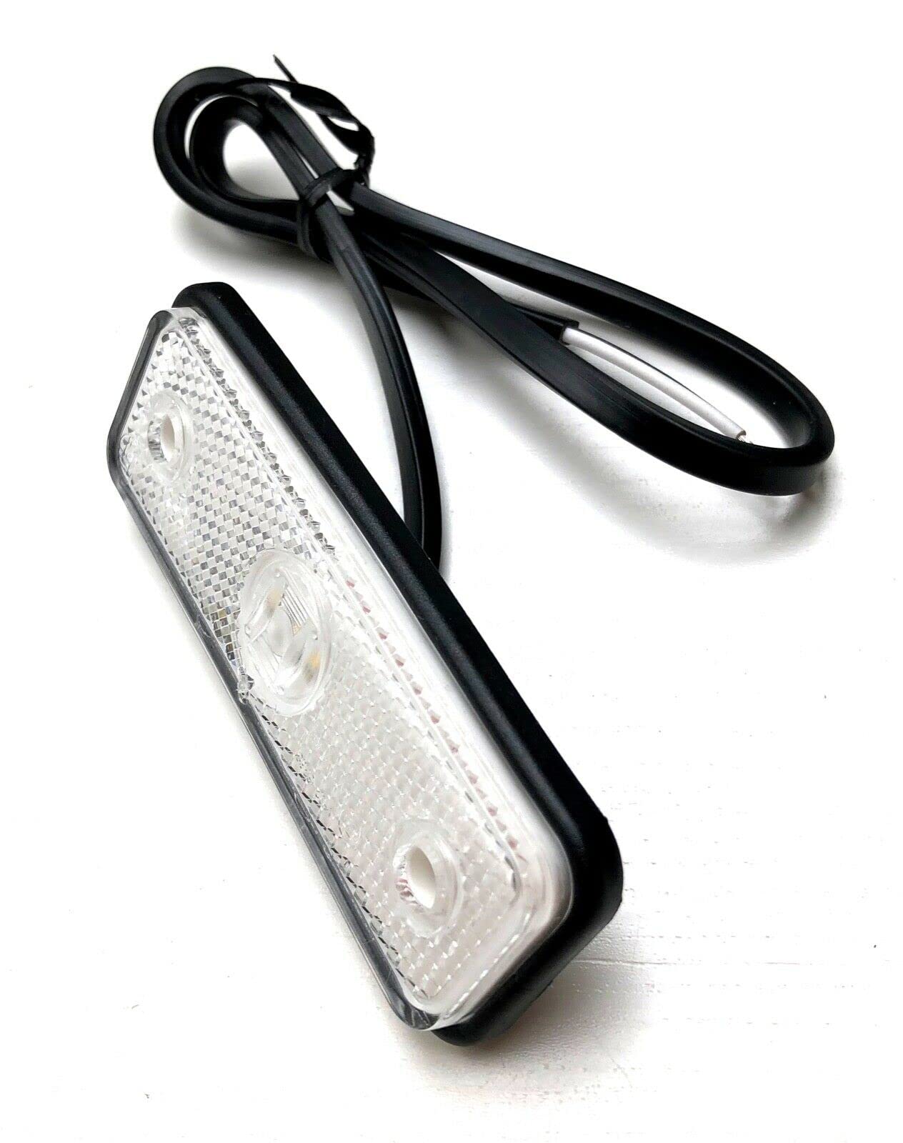 Fanali di Posizione a LED per Carrelli ELLEBI - Luce Anteriore Bianca con Staffa 2 attacchi in Vendita Online