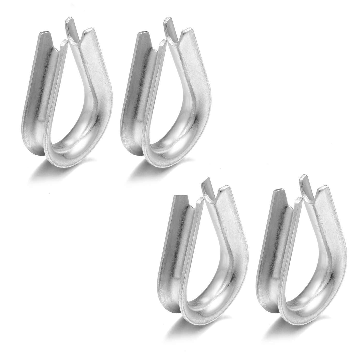 3/32 Wire Rope Clap 48PCS 2 304 Stainless Steel Wire Rope Thibles